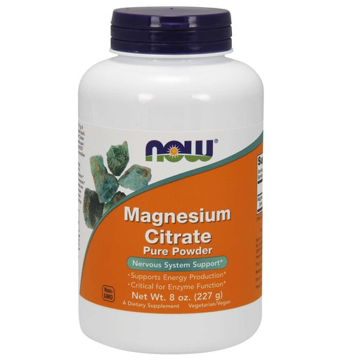 Now Foods Magnesium Citrate Pure Powder (Vegetarian) Συμπλήρωμα Διατροφής που Υποστηρίζει την Νευρομυική Λειτουργία 227gr Now Foods Magnesium Citrate Pure Powder (Vegetarian) Συμπλήρωμα Διατροφής που Υποστηρίζει την Νευρομυική Λειτουργία 227gr