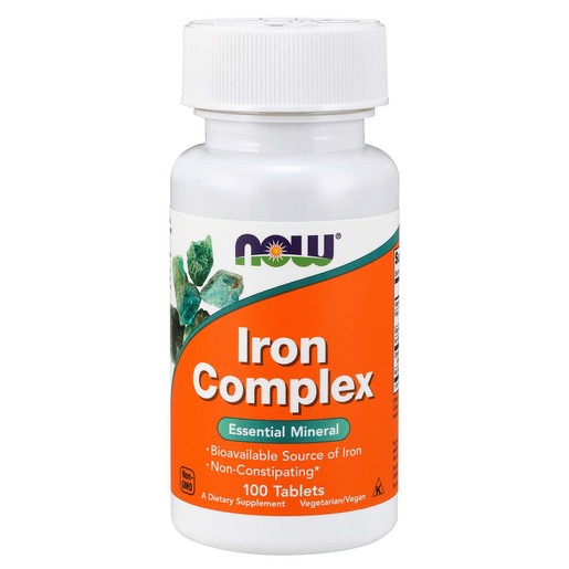 Now Foods Iron Complex Essential Mineral (Vegetarian) Συμπλήρωμα Διατροφής Σιδήρου σε Συνδυασμό με Φολικό Οξύ 100 tabs Now Foods Iron Complex Essential Mineral (Vegetarian) Συμπλήρωμα Διατροφής Σιδήρου σε Συνδυασμό με Φολικό Οξύ 100 tabs