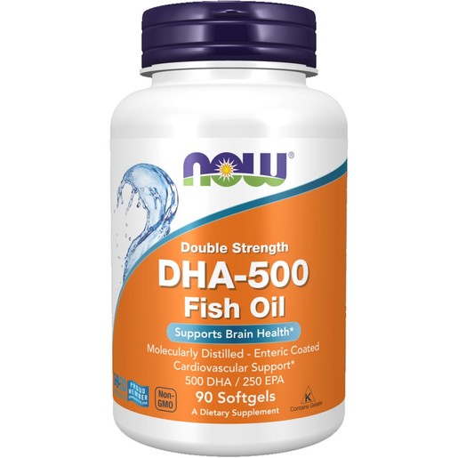 Now Foods DHA-500 Fish Oil 90Softgels