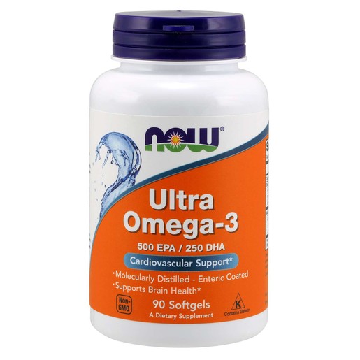 Now Foods Ultra Omega-3 (500 EPA / 250 DHA) Συμπλήρωμα Διατροφής Ωμέγα-3 Λιπαρών Οξέων σε Ποσοστό Συγκέντρωσης 75%, 90 Softgels Now Foods Ultra Omega-3 (500 EPA / 250 DHA) Συμπλήρωμα Διατροφής Ωμέγα-3 Λιπαρών Οξέων σε Ποσοστό Συγκέντρωσης 75%, 90 Softgels