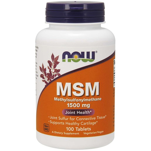 Now Foods MSM 1500mg Vegeterian Συμπλήρωμα Διατροφής που Βοηθά στην Αντιμετώπιση του Χρόνιου Πόνου από Οσφυαλγίες 100 Tabs Now Foods MSM 1500mg Vegeterian Συμπλήρωμα Διατροφής που Βοηθά στην Αντιμετώπιση του Χρόνιου Πόνου από Οσφυαλγίες 100 Tabs