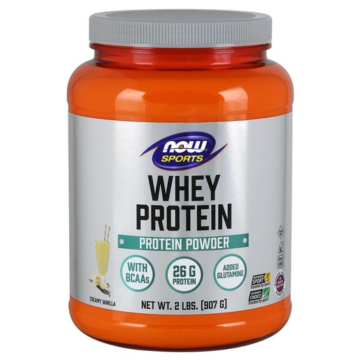 Now Foods Whey Protein Vanilia Powder Συμπλήρωμα Διατροφής Πρωτεΐνη Ορού Γάλακτος Υψηλής Διατροφικής Αξίας 908gr