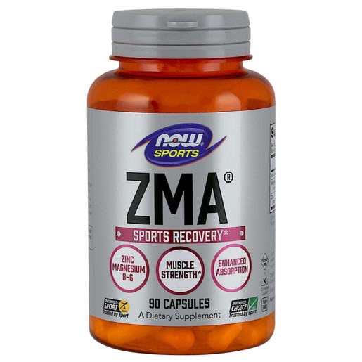 Now Foods ZMA® 800mg Συμπλήρωμα Διατροφής Ιδανική Φόρμουλα για την Αποκατάσταση & τη Ανάπλαση του Μυϊκού Ιστού 90caps