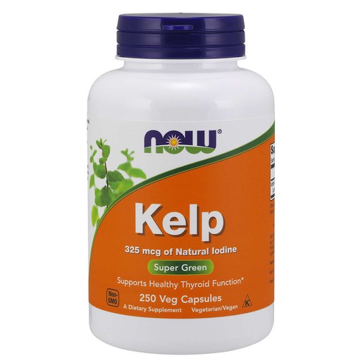 Now Foods Kelp 325 mcg Natural Iodine Συμπλήρωμα Διατροφής, Φυσιολογική Λειτουργία Μεταβολισμού & Θυρεοειδή Αδένα 250 vegcaps Now Foods Kelp 325 mcg Natural Iodine Συμπλήρωμα Διατροφής, Φυσιολογική Λειτουργία Μεταβολισμού & Θυρεοειδή Αδένα 250 vegcaps