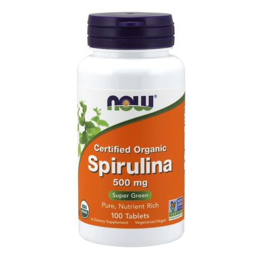 Now Foods Spirulina 500mg Organic Σπιρουλίνα για Τόνωση, Πηγή Πρωτεΐνης με Αντιοξειδωτική Δράση 100 Tabs Now Foods Spirulina 500mg Organic Σπιρουλίνα για Τόνωση, Πηγή Πρωτεΐνης με Αντιοξειδωτική Δράση 100 Tabs