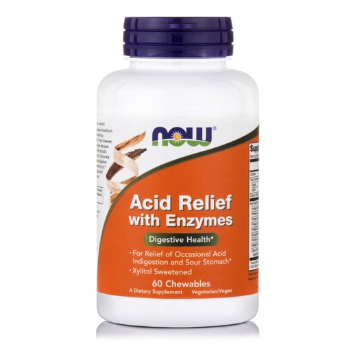 Now Foods Acid Relief With Enzymes Θετική Συνδρομή στην Οισοφαγική Παλινδρόμηση την Καούρα και τη Δυσπεψία 60Chew. Now Foods Acid Relief With Enzymes Θετική Συνδρομή στην Οισοφαγική Παλινδρόμηση την Καούρα και τη Δυσπεψία 60Chew.