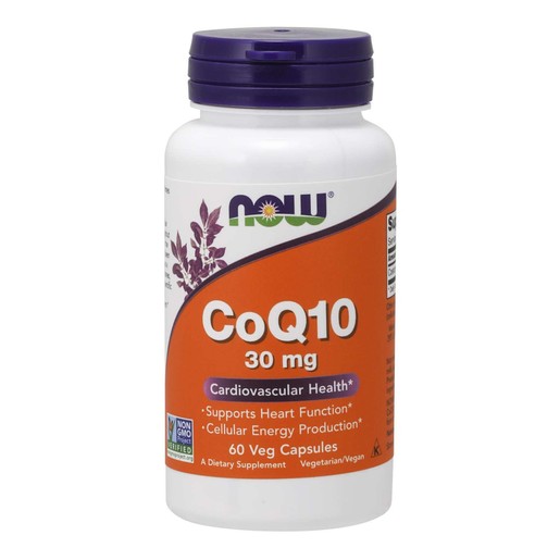 Now Foods CoQ10 30mg Συμπλήρωμα Διατροφής για Υγιές Καρδιαγγειακό Σύστημα με Αντιοξειδωτική Δράση 60veg.caps