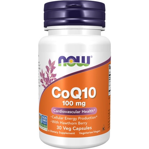 Now Foods CoQ10 100mg With Hawthorn Berry 30veg.caps