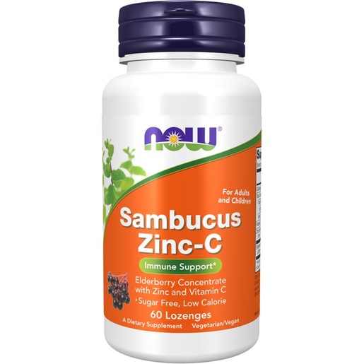 Now Foods Sambucus Zinc-C 60 Lozenges