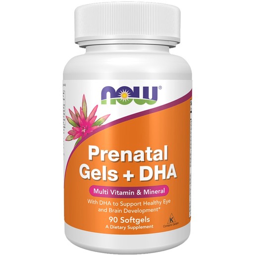 Now Foods Prenatal Gels + DHA 90Softgels