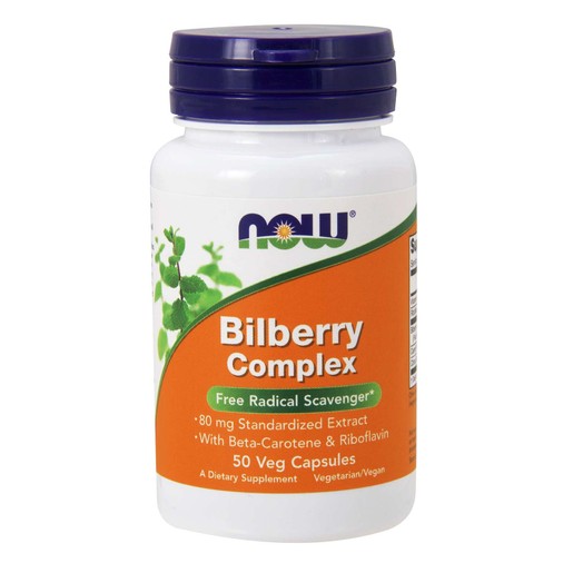 Now Foods Bilberry Complex Συμπλήρωμα Διατροφής από Μύρτιλλο, Συμβάλει στην Υγεία των Ματιών 50 VegCaps Now Foods Bilberry Complex Συμπλήρωμα Διατροφής από Μύρτιλλο, Συμβάλει στην Υγεία των Ματιών 50 VegCaps