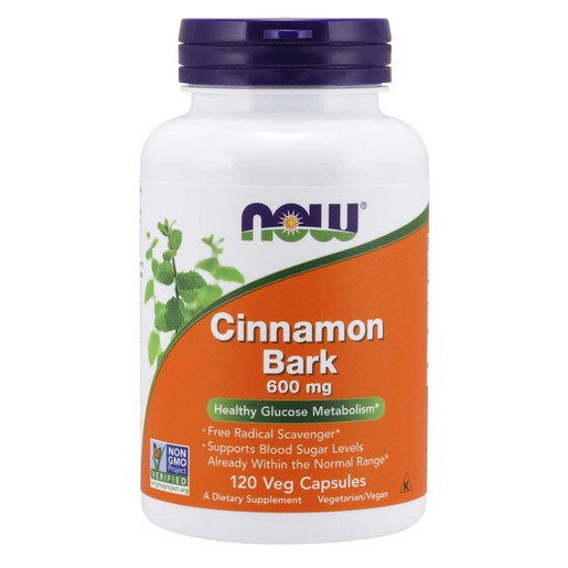 Now Foods Cinnamon Bark 600mg Συμπλήρωμα Διατροφής που Υποβοηθά τη Φυσιολογική Λειτουργία της Πέψης 120 VegCaps Now Foods Cinnamon Bark 600mg Συμπλήρωμα Διατροφής που Υποβοηθά τη Φυσιολογική Λειτουργία της Πέψης 120 VegCaps