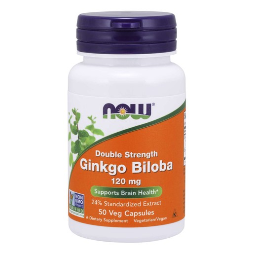 Now Foods Ginkgo Biloba Double Strength 120mg Συμπλήρωμα Διατροφής για Καλή Λειτουργία του Εγκεφάλου & Ενίσχυση Μνήμης 50VegCaps Now Foods Ginkgo Biloba Double Strength 120mg Συμπλήρωμα Διατροφής για Καλή Λειτουργία του Εγκεφάλου & Ενίσχυση Μνήμης 50VegCaps