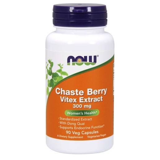 Now Foods Chaste Berry Vitex Extract 300mg Συμπλήρωμα Διατροφής για την Αντιμετώπιση των Συμπτωμάτων της Εμμηνόπαυσης 90veg.caps