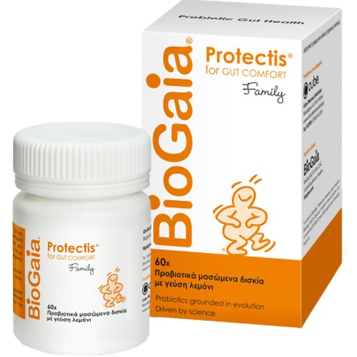 BioGaia Protectis for Gut Comfort Family 60 Chew.tabs - Lemon