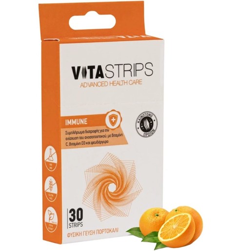 Vita Strips Immune 30 Διασπειρόμενες στο Στόμα Ταινίες
