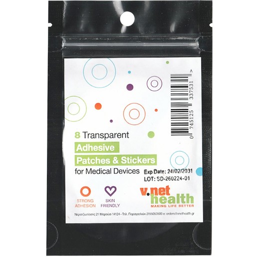 VNET Transparent Adhesive Patches & Stickers for Medical Devices 8 Τεμάχια
