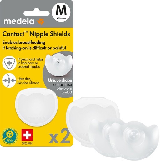 Medela Contact Nipple Shields 2 Τεμάχια - Medium 20mm