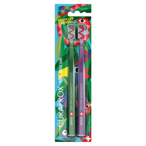 Curaprox 5460 Ultra Soft Recycled Edition Toothbrush 2 Τεμάχια