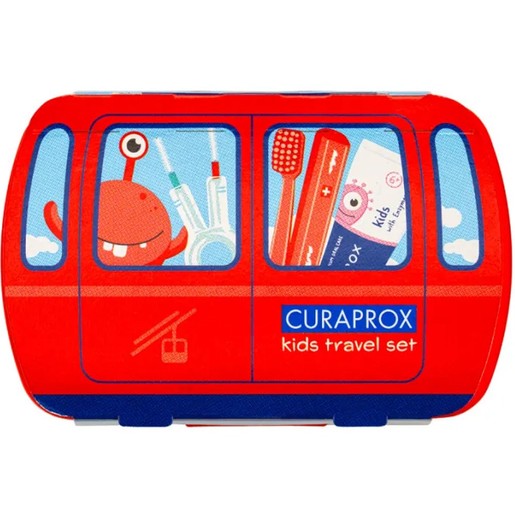 Curaprox Kids Oral Hygiene Travel Set 1 Τεμάχιο - Κόκκινο