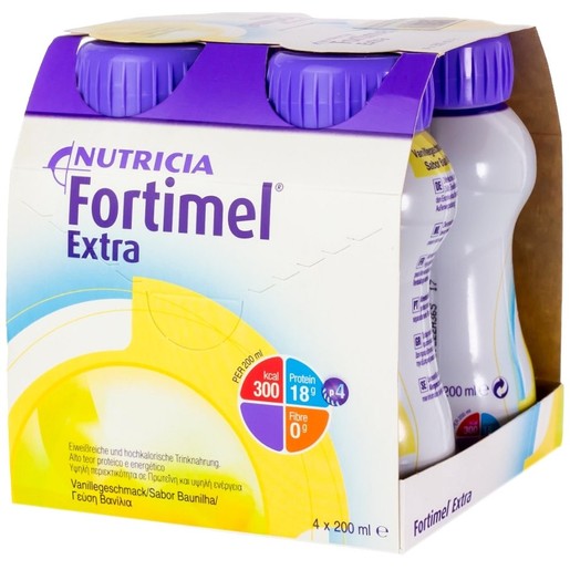 Nutricia Fortimel Extra Vanilla 4x200ml