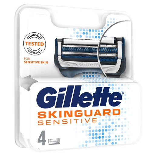Gillette SkinGuard Sensitive Ανταλλακτικές Κεφαλές 4 Τεμάχια Gillette SkinGuard Sensitive Ανταλλακτικές Κεφαλές 4 Τεμάχια