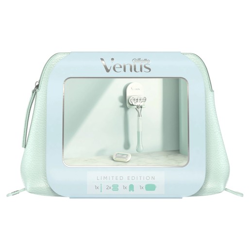 Venus Extra Smooth Sensitive Limited Edition Γυναικεία Ξυριστική Μηχανή & Ανταλλακτική Κεφαλή & Βάση για το Ντους & Νεσεσέρ Venus Extra Smooth Sensitive Limited Edition Γυναικεία Ξυριστική Μηχανή & Ανταλλακτική Κεφαλή & Βάση για το Ντους & Νεσεσέρ