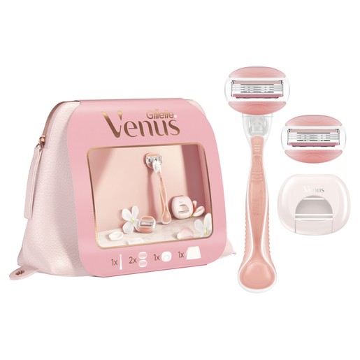 Gillete Venus Spa Breeze Limited Edition Γυναικεία Ξυριστική Μηχανή & Ανταλλακτική Κεφαλή & Θήκη για την Extra Κεφαλή & Νεσεσέρ Gillete Venus Spa Breeze Limited Edition Γυναικεία Ξυριστική Μηχανή & Ανταλλακτική Κεφαλή & Θήκη για την Extra Κεφαλή & Νεσεσέρ