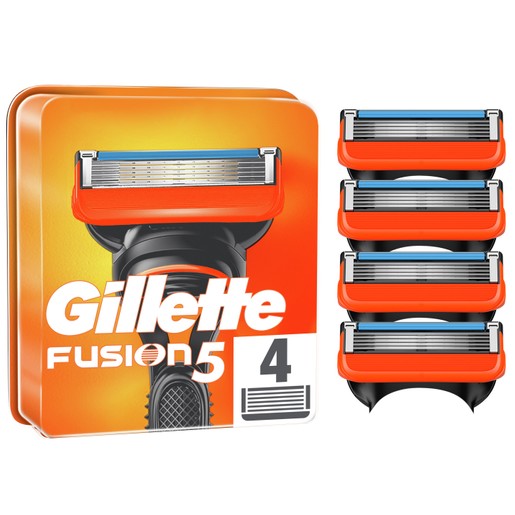 Gillette Fusion5 Ανταλλακτικά Ξυριστικής Μηχανής 4τεμάχια