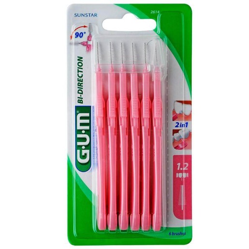 Gum Bi-Direction Μεσοδόντια 6 τεμάχια Gum Bi-Direction Μεσοδόντια 6 τεμάχια