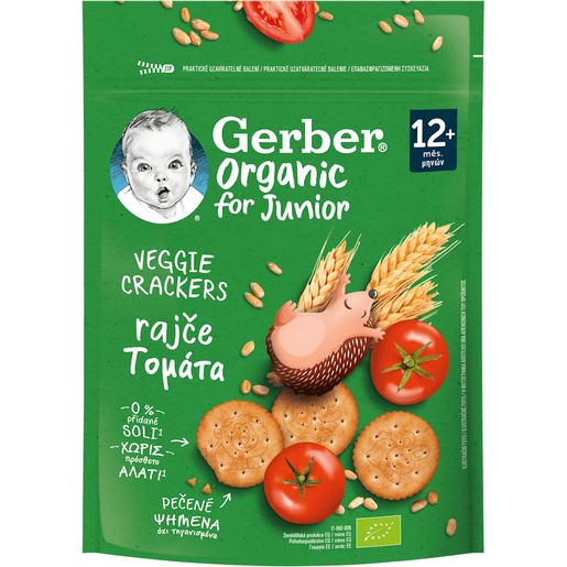 Gerber Organic Veggie Crackers for Junior 100g - Tomato