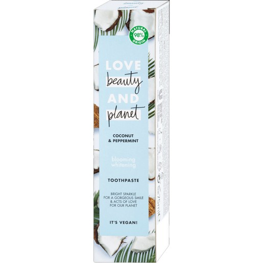 Love Beauty & Planet Coconut & Peppermint Blooming Whitening Toothpaste Οδοντόκρεμα για Λαμπερό & Λευκό Χαμόγελο 75ml Love Beauty & Planet Coconut & Peppermint Blooming Whitening Toothpaste Οδοντόκρεμα για Λαμπερό & Λευκό Χαμόγελο 75ml