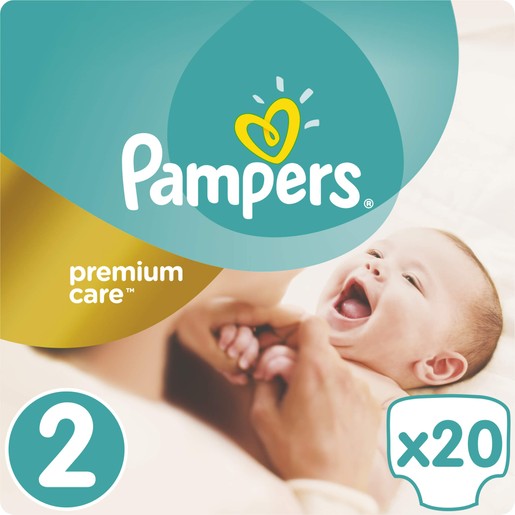 Pampers Premium Care Νο2 (3-6kg) 20 πάνες Pampers Premium Care Νο2 (3-6kg) 20 πάνες