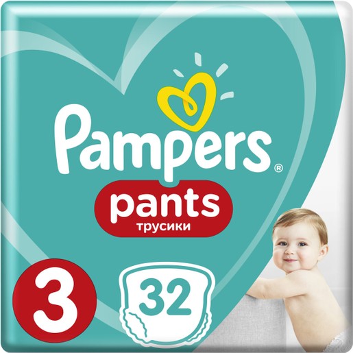 Pampers Pants No3 (6-11kg) 32 πάνες Pampers Pants No3 (6-11kg) 32 πάνες