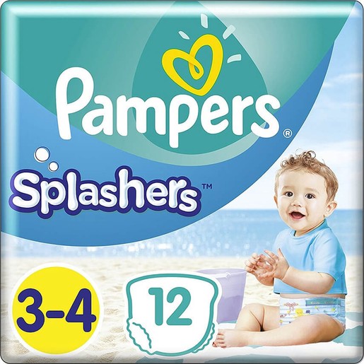 Pampers Splashers No3-4 (6-11kg) 12 πάνες Pampers Splashers No3-4 (6-11kg) 12 πάνες