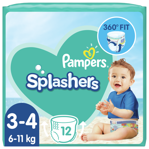 Pampers Splashers No3-4 (6-11kg) 12 πάνες