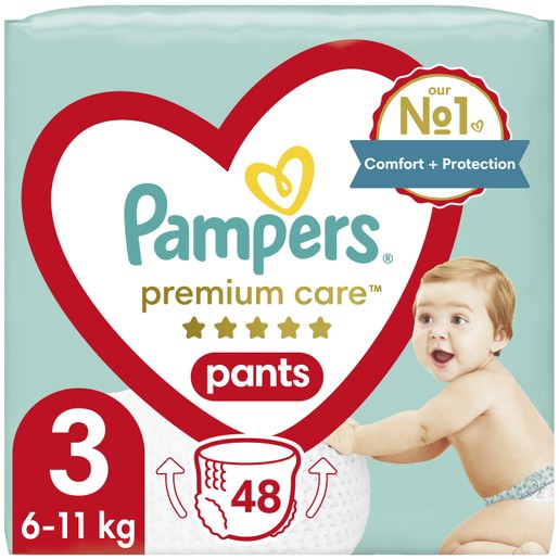 Pampers Premium Care Pants Jumbo Pack No3 (6-11kg) 48 πάνες