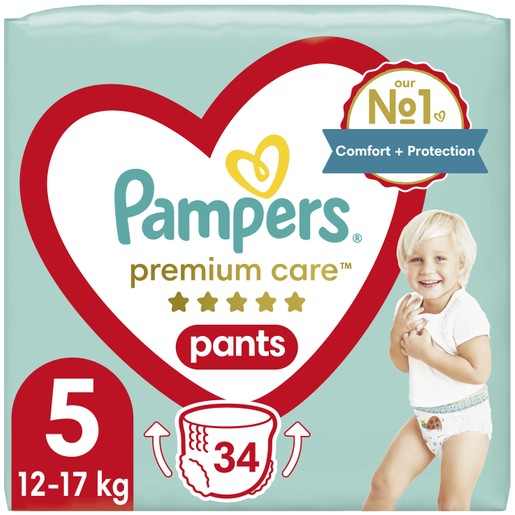 Pampers Premium Care Pants Jumbo Pack No5 (12-17kg) 34 πάνες