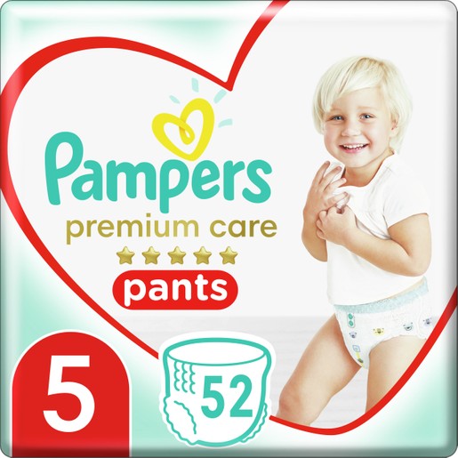 Pampers Premium Care Pants Mega Pack No5 (12-17kg) 52 πάνες Pampers Premium Care Pants Mega Pack No5 (12-17kg) 52 πάνες