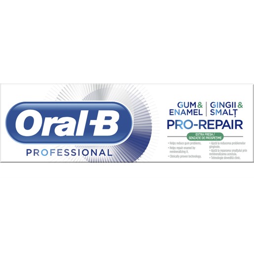 Oral-B Professional Gum & Enamel Pro-Repair Extra Fresh Οδοντόκρεμα για Αναδόμηση Ούλων και Σμάλτου 75ml Oral-B Professional Gum & Enamel Pro-Repair Extra Fresh Οδοντόκρεμα για Αναδόμηση Ούλων και Σμάλτου 75ml