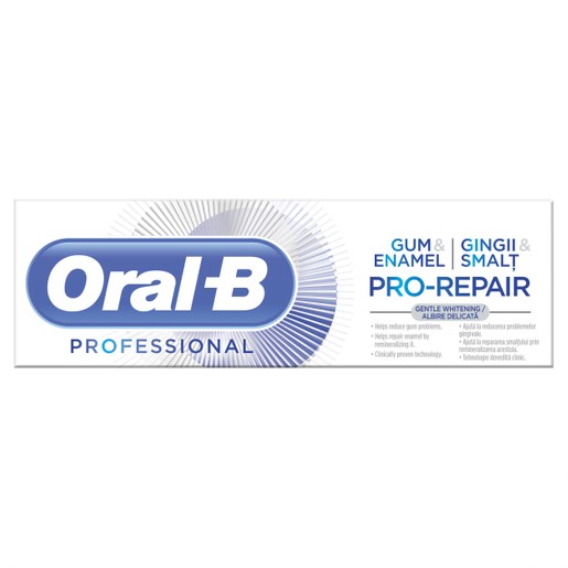 Oral-B Gum & Enamel Pro-Repair Gentle Whitening Λευκαντική Οδοντόκρεμα που Αντιμετωπίζει τα Προβλήματα στα Ούλα 75ml Oral-B Gum & Enamel Pro-Repair Gentle Whitening Λευκαντική Οδοντόκρεμα που Αντιμετωπίζει τα Προβλήματα στα Ούλα 75ml