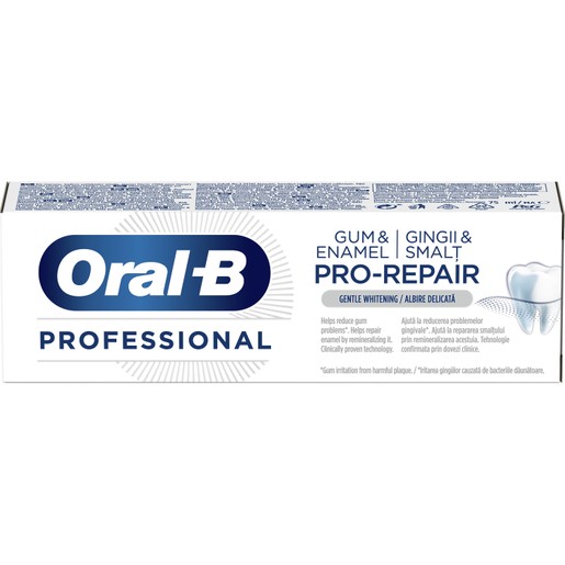Oral-B Gum & Enamel Pro-Repair Gentle Whitening Λευκαντική Οδοντόκρεμα που Αντιμετωπίζει τα Προβλήματα στα Ούλα 75ml Oral-B Gum & Enamel Pro-Repair Gentle Whitening Λευκαντική Οδοντόκρεμα που Αντιμετωπίζει τα Προβλήματα στα Ούλα 75ml