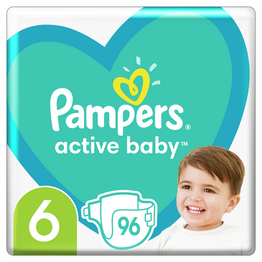 Pampers Active Baby Mega Pack Νο6 (13-18 kg) 96 πάνες Pampers Active Baby Mega Pack Νο6 (13-18 kg) 96 πάνες