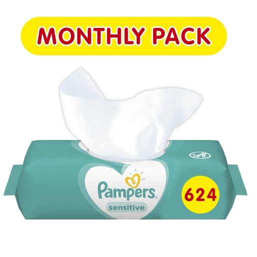 Pampers Πακέτο Προσφοράς Συσκευασία Μήνα Sensitive Wipes Μωρομάντηλα Ιδανικά για την Ευαίσθητη Επιδερμίδα 12x52 Τεμάχια Pampers Πακέτο Προσφοράς Συσκευασία Μήνα Sensitive Wipes Μωρομάντηλα Ιδανικά για την Ευαίσθητη Επιδερμίδα 12x52 Τεμάχια