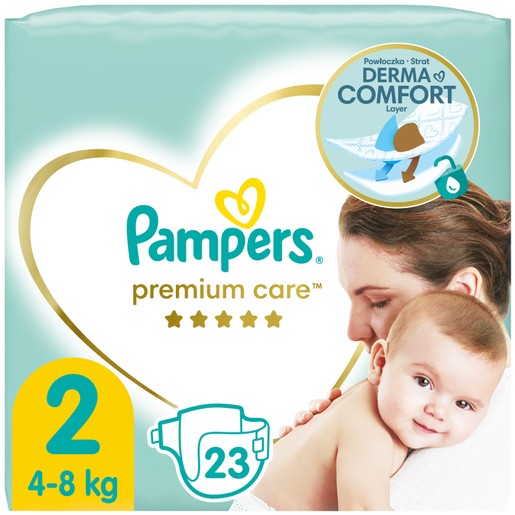 Pampers Premium Care Νο2 (4-8kg) 23 πάνες Pampers Premium Care Νο2 (4-8kg) 23 πάνες