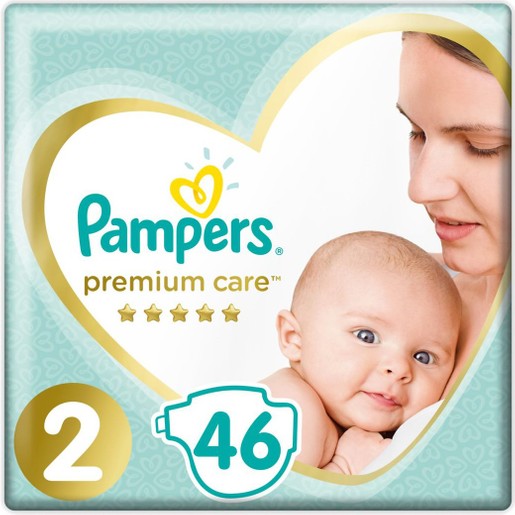 Pampers Premium Care No2 (4-8kg) 46 πάνες Pampers Premium Care No2 (4-8kg) 46 πάνες