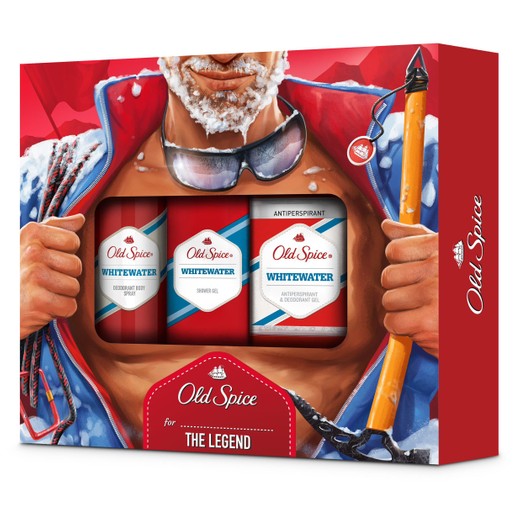 Old Spice Πακέτο Προσφοράς Whitewater Antiperspirant & Deodorant Gel 70ml, Deodorant Body Spray 150ml, Shower Gel 250ml Old Spice Πακέτο Προσφοράς Whitewater Antiperspirant & Deodorant Gel 70ml, Deodorant Body Spray 150ml, Shower Gel 250ml