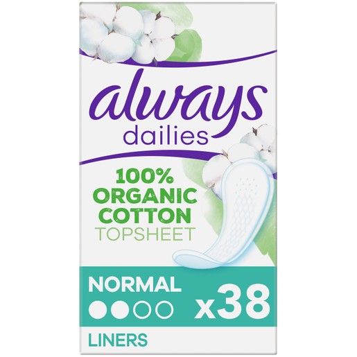 Always Dailies Cotton Protection Normal Pads 38 Τεμάχια Always Dailies Cotton Protection Normal Pads 38 Τεμάχια