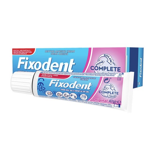 Fixodent Complete Original Στερεωτική Κρέμα Για Δυνατό Κράτημα Άνετη Εφαρμογή Όλη Μέρα 47gr Fixodent Complete Original Στερεωτική Κρέμα Για Δυνατό Κράτημα Άνετη Εφαρμογή Όλη Μέρα 47gr