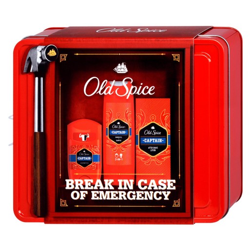 Old Spice Captain Set Break in Case Of Emergency Deodorant Stick 50ml & Shower Gel+Shampoo 250ml & After Shave Lotion 100ml Old Spice Captain Set Break in Case Of Emergency Deodorant Stick 50ml & Shower Gel+Shampoo 250ml & After Shave Lotion 100ml
